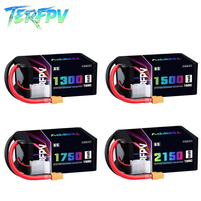 Nano Quad Fpv - TERFPV Lipo Battery 6S 22.2V 1300/1500/1750./2150mAh