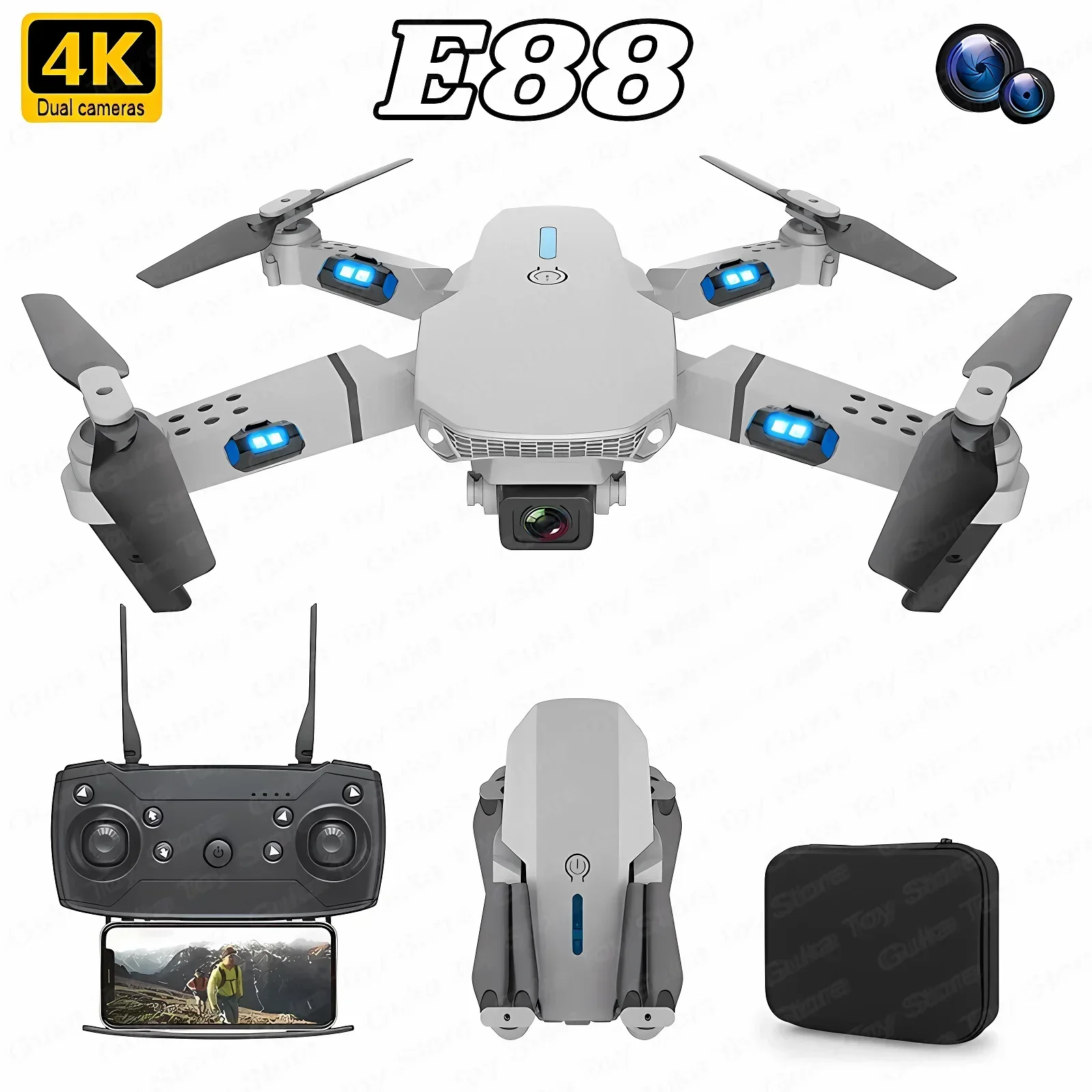 Nano Quad Fpv - E88 Pro WIFI FPV Drone Wide
