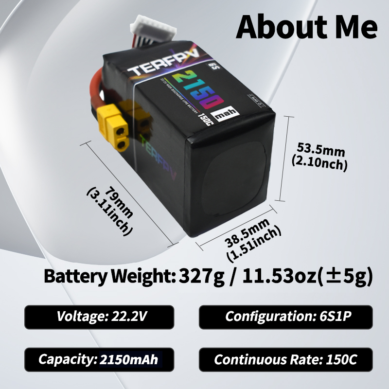 TERFPV Lipo Battery 6S 22.2V 1 - Nano Quad Fpv recension och pris