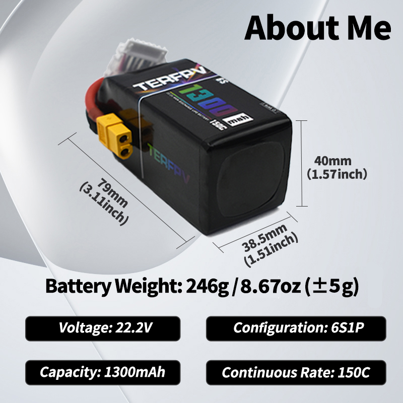 TERFPV Lipo Battery 6S 22.2V 1 - Nano Quad Fpv recension och pris
