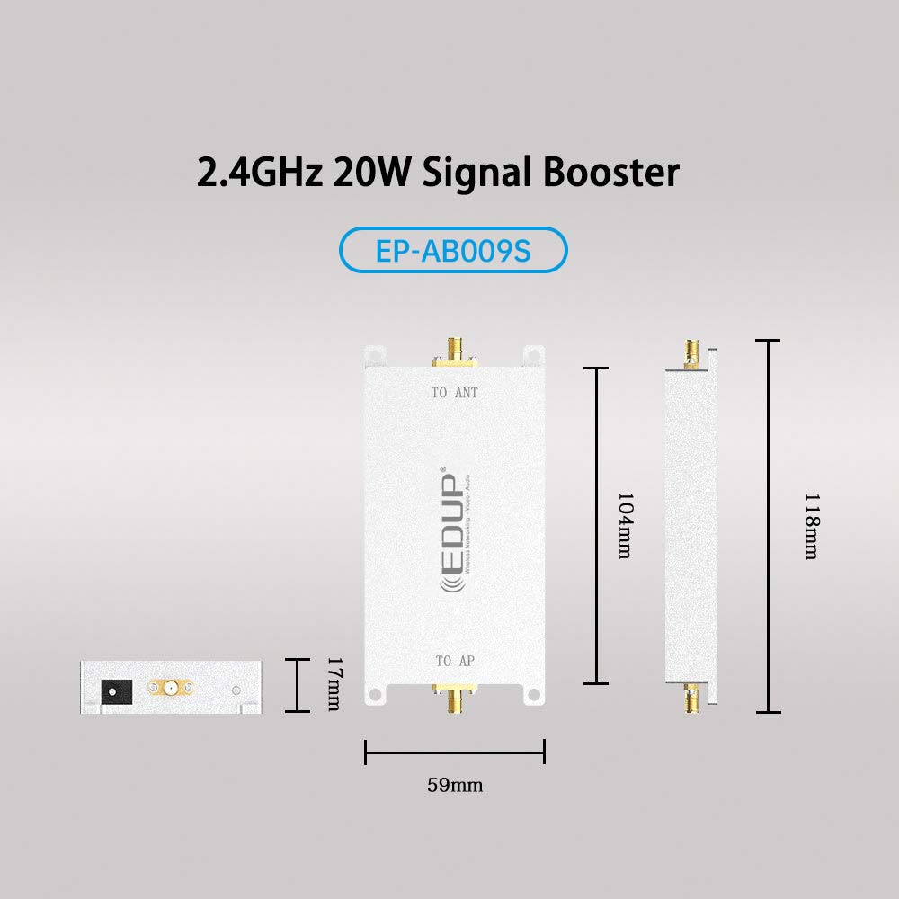 EDUP EP-AB009 2.4GHz 20W WiFi  - Drone Rc Signal recension och pris
