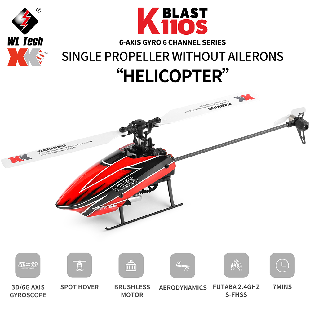 Wltoys XK K110S 6CH 3D 6G Syst - Rc Helicopter Gyro recension och pris