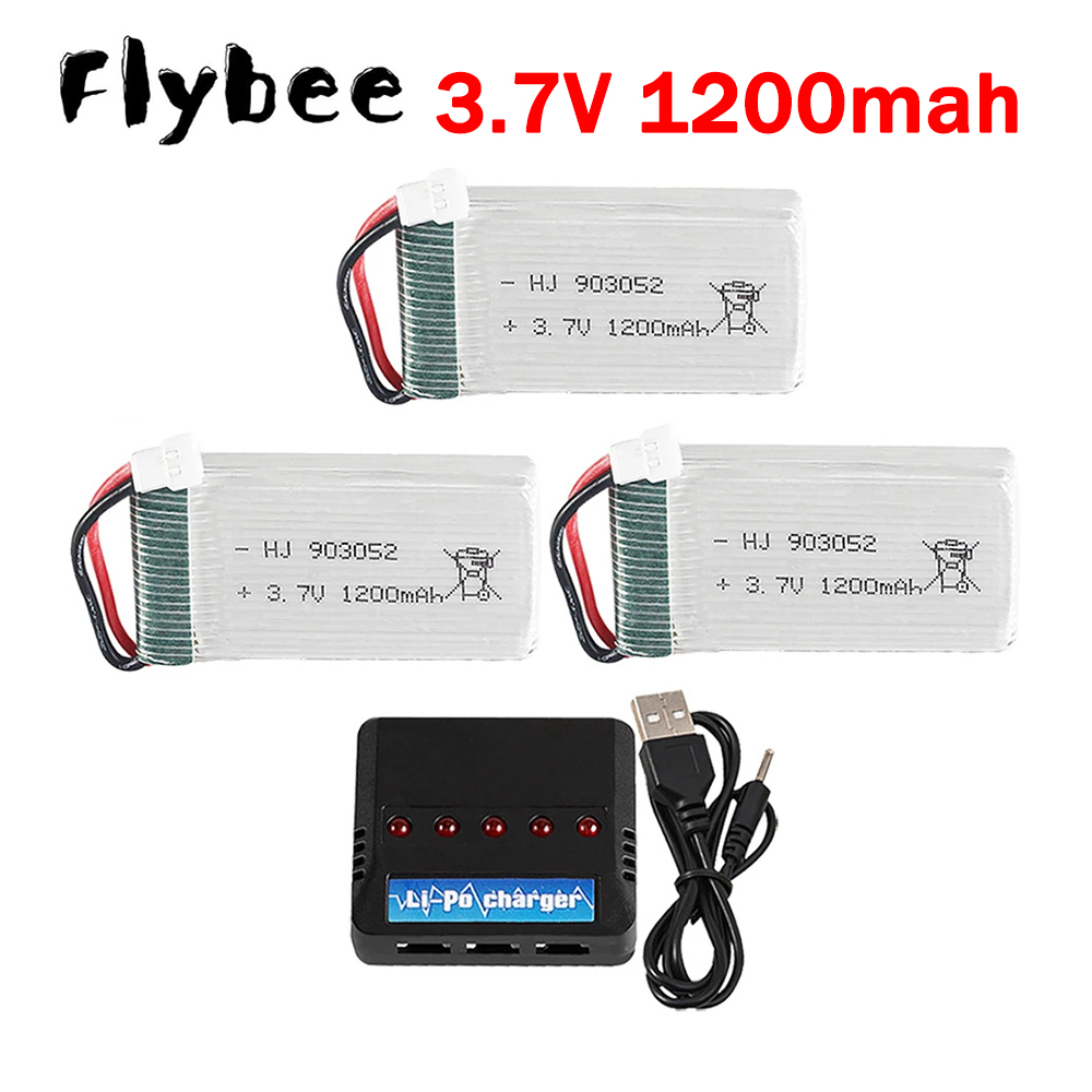 3.7V 1200mAh 903052 Lipo Batte - Drone Vs Rc Helicopter recension och pris
