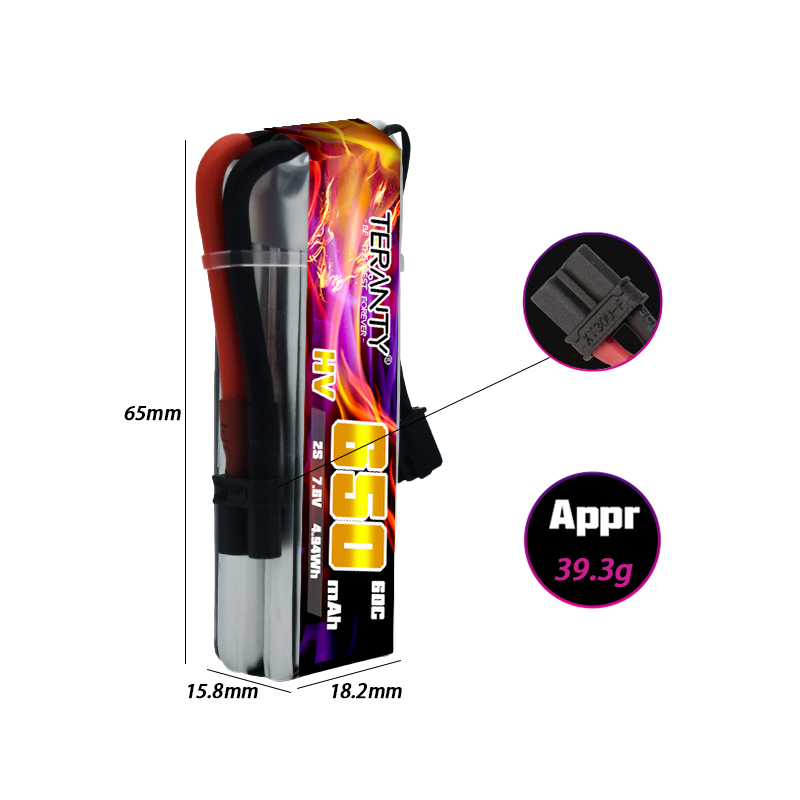 2/4/6/10PCS TERANTY 650mAh 2S  - Drone Rc Kit recension och pris