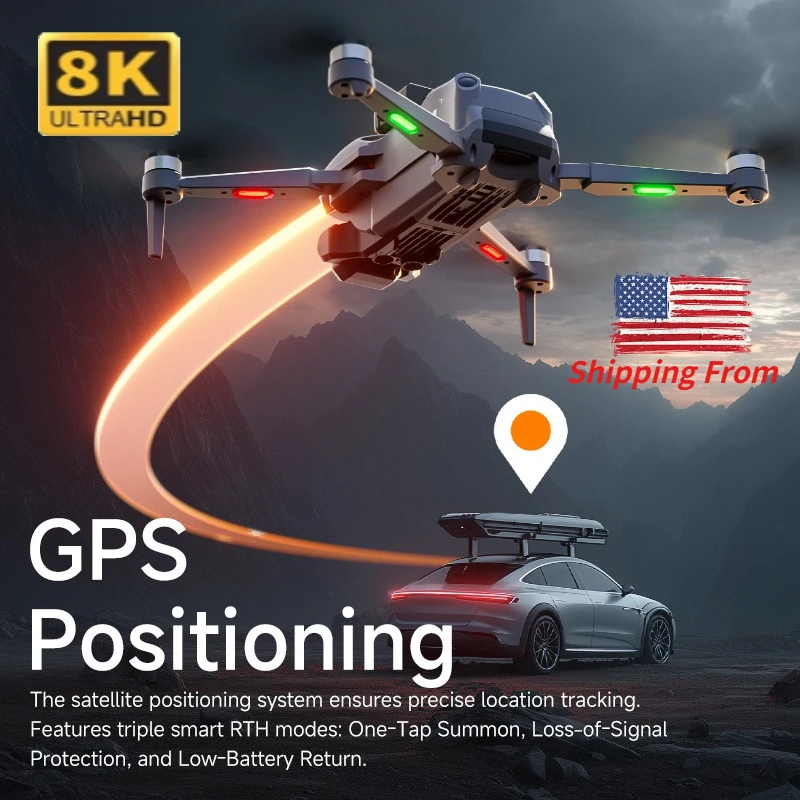 M24 Intelligent GPS Drone, 8K  - Drone Smart Rc Foldable recension och pris