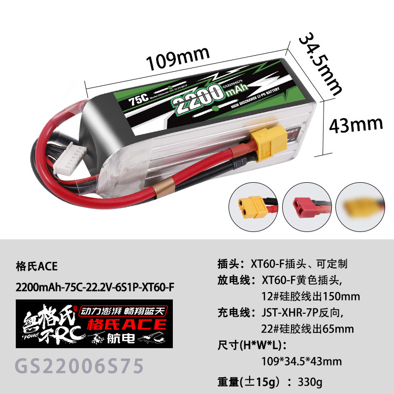 NEW Gens ACE 22.2V Lipo Batter - Nano Quad Fpv recension och pris