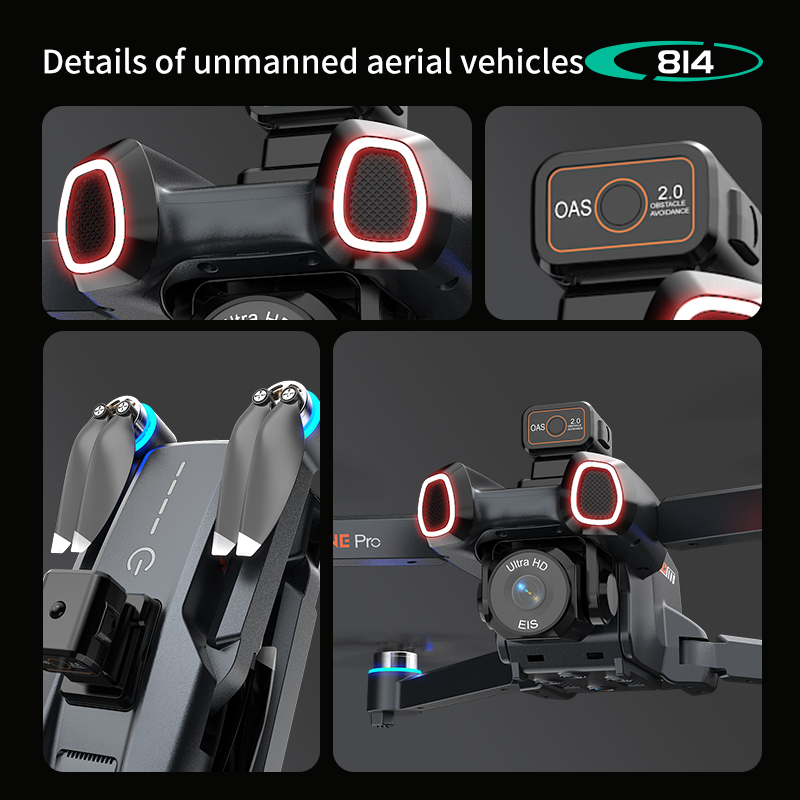 Original 814 Smart FPV Drone O - Drone Smart Rc Foldable recension och pris
