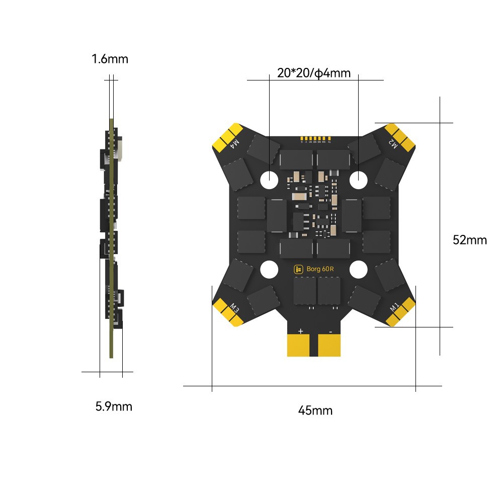 iFlight Borg Mini H7 (ICM42688 - Drone Rc Mini recension och pris