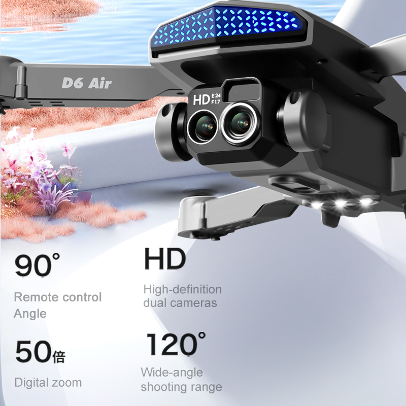 D6 Air Smart Camera Drone Fold - Drone Smart Rc Foldable recension och pris