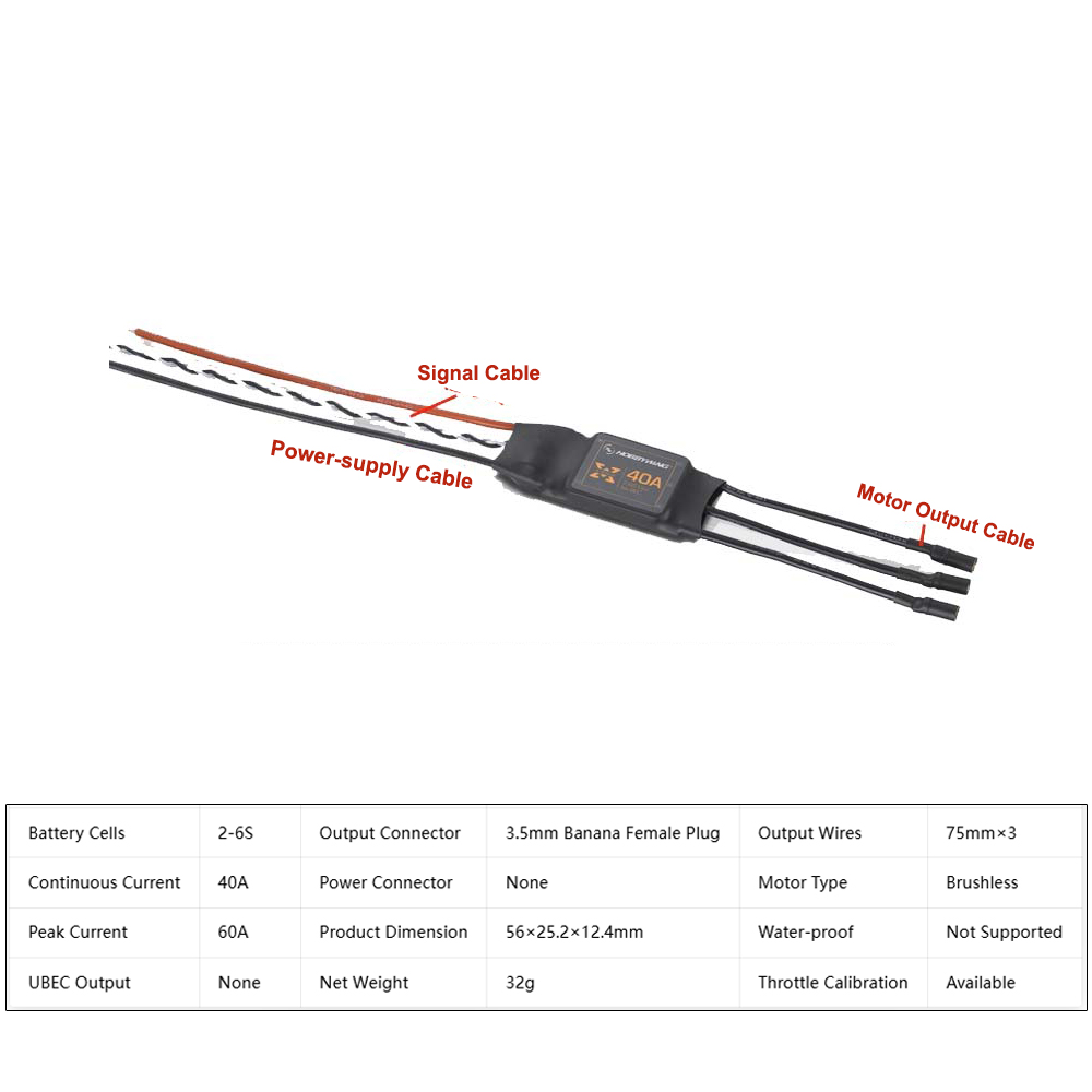 Hobbywing XRotor 40A Brushless - Esc 4In1 Brushless recension och pris