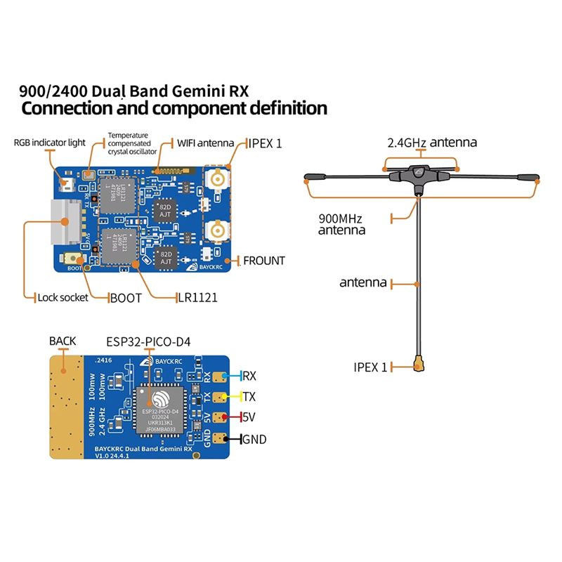 B78B-900Mhz 2.4Ghz 915M ELRS R - Drone Carrera Rc recension och pris
